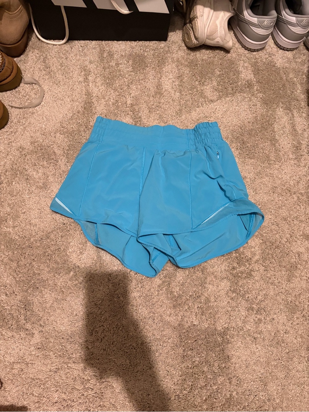 lululemon athletica Blue high rise hotty hot Athletic Shorts